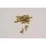 Colgante Culebra 16*9mm Oro Mate / Cuentas Metálicas de Latón / Zamak