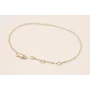 Pulsera completa 182*1,5mm Baño Oro / Bases de Pulseras de Baño Oro 3 Micras 18K