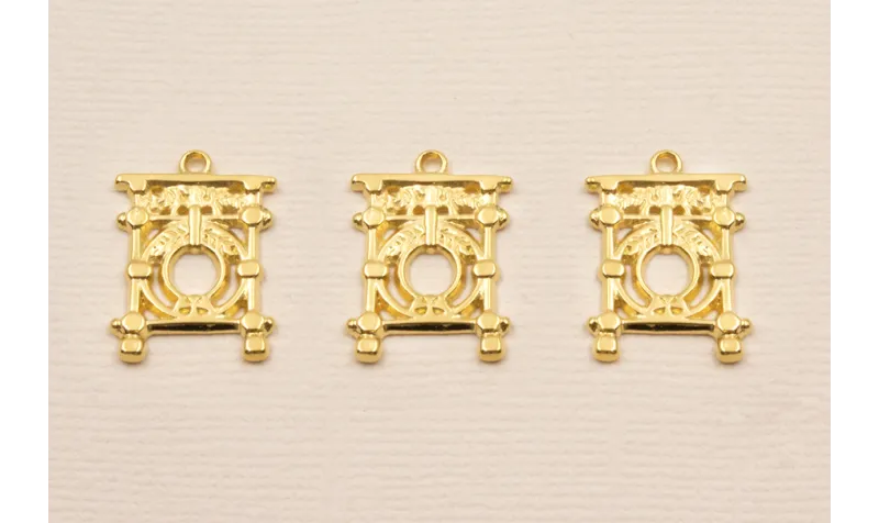  Colgante Barandilla Donosti  Oro 18K 3Micras / Cuentas Metálicas de Baño Oro 3 Micras 18K