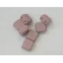 Tila 6*6mm Opaco Silk Malva /Cuentas de  Cristal 