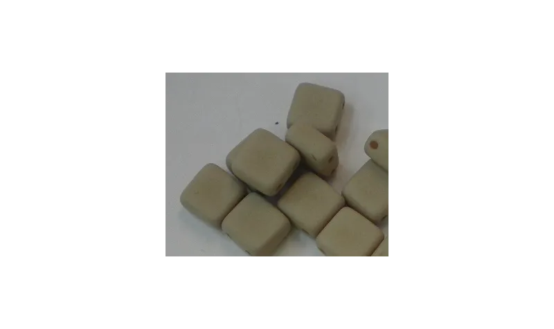 Tila 6*6mm Opaco Silk Terra /Cuentas de  Cristal 