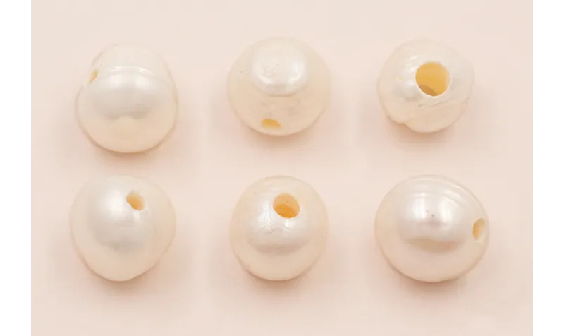 Perla de  11-12mm con agujero de 3mm /Cuentas de  Perlas 
