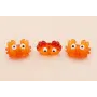 Cangrejo Cristal Naranja  20*15*8mm /Cuentas de  Cristal 