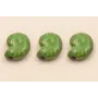 Caracola Cerámica verde  /Cuentas de  Ceramica 