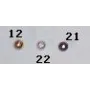 BOLA LATON GALONADA 3MM PLATA VIEJA / Cuentas Metálicas de Latón / Zamak
