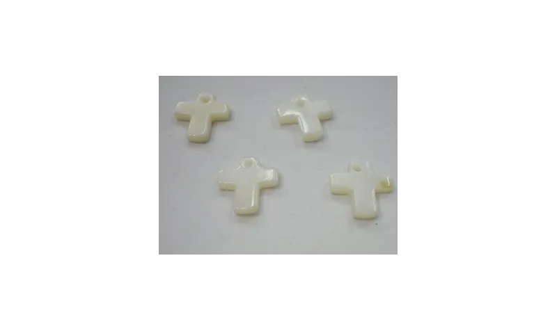 Cruz 17*13mm /Cuentas de  Nacar 
