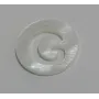 Letra calada 15mm Nacar G /Cuentas de  Nacar 