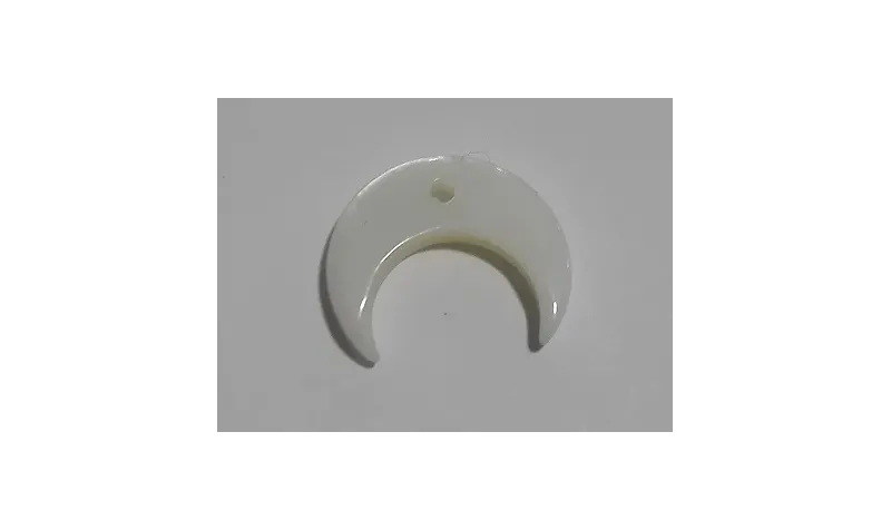 Cuerno plano nacar 13*13mm /Cuentas de  Nacar 