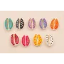 Concha Natural 17*12mm Pintada Multicolor Motas /Cuentas de  Nacar 