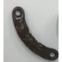 Tubo tallado marrón /Cuentas de  Plástico / Resina 