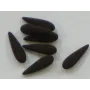 Lágrima aterciopelada Marrón oscuro /Cuentas de  Plástico / Resina 
