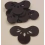 Flor Metacrilato 50*33 Gris /Cuentas de  Plástico / Resina 