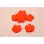 Flor Metacrilato 23mm diámetro Naranja /Cuentas de  Plástico / Resina 