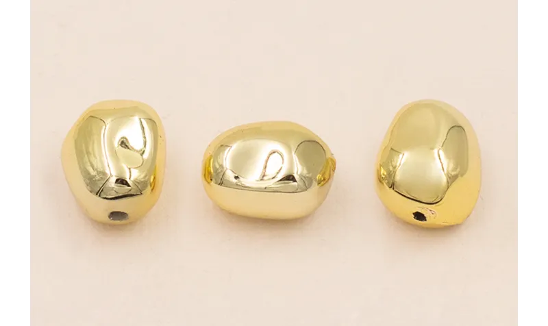Pieza Resina Irregular 22*12*12 Oro /Cuentas de  Plástico / Resina 