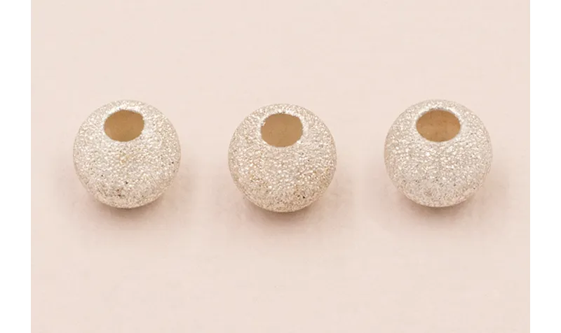BOLA BRILLANTE 7MM PLATA LEY 925 / Cuentas Metálicas de Plata 925