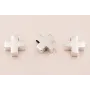 Colgante Cruz hueca PLATA 925  de 15mm / Cuentas Metálicas de Plata 925