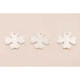 Colgante Trebol Plata 925 10*10mm / Cuentas Metálicas de Plata 925