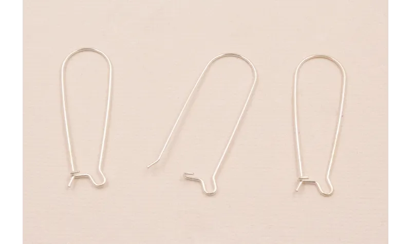 Gancho Pendiente Gota Plata 925 de 33*11mm / Base Pendientes 