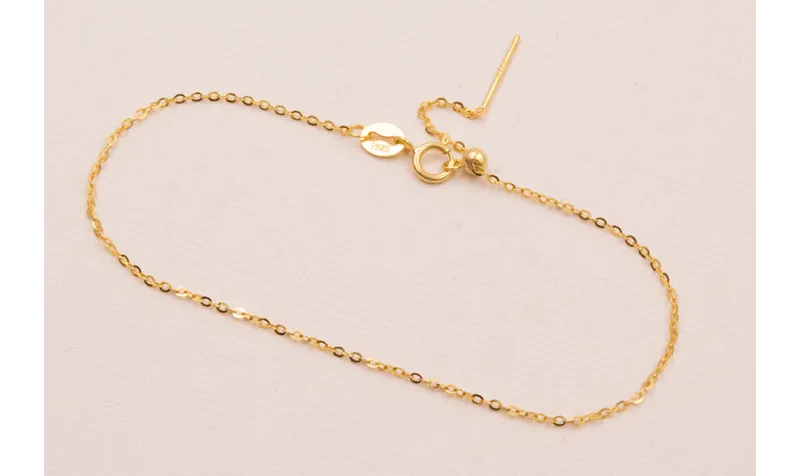 Pulsera Completa Plata 925 17cms Or / Bases de Pulseras de Plata 925
