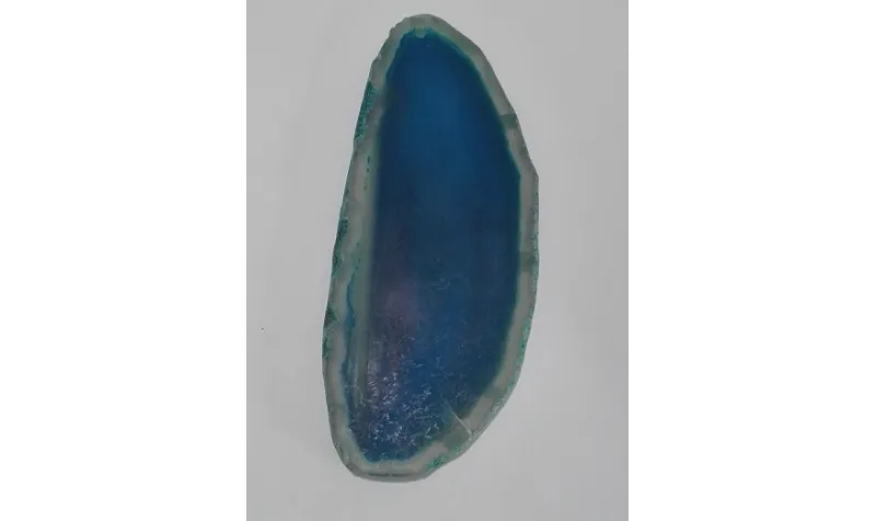 Chapa Aghata mate 7,5-9 * 4-5cms Azul / Semipreciosas de 