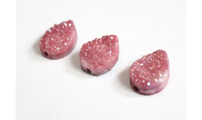 Drusa Gota 10*14 Rosa / Semipreciosas de 