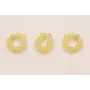 aro de 9 Piedras Cuarzo amarillo de 2mm / Semipreciosas de 