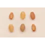 Ristra 40cms Ovalos facetados Piedra 6*4 tostado / Semipreciosas de 