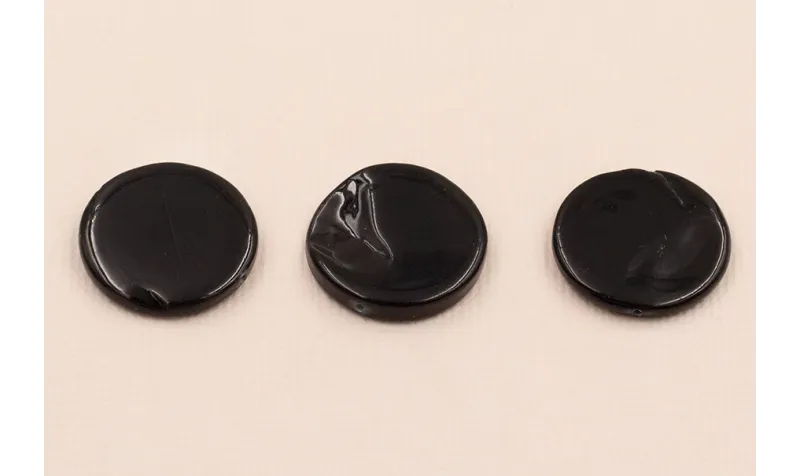 Disco Madreperla teñido Negro de 18mm / Semipreciosas de 