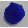 Borla 20mm Azul /Cuentas de  Tela 