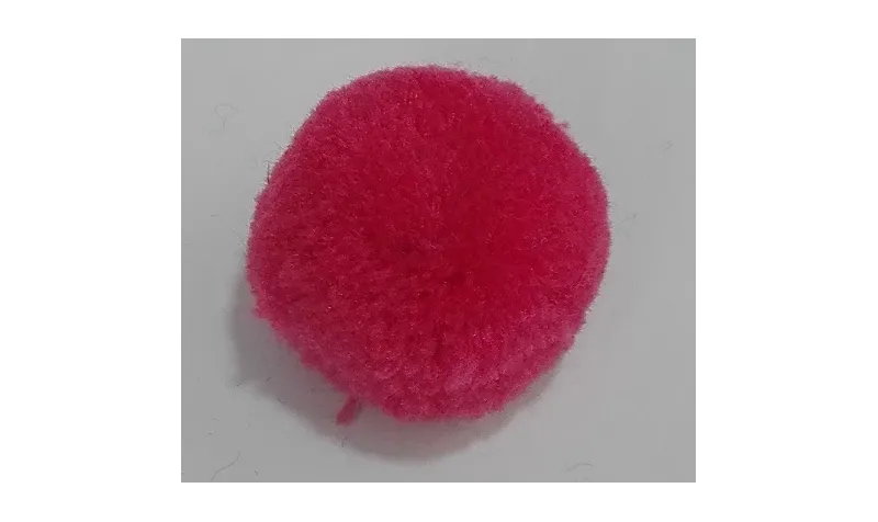 Borla 20mm Coral /Cuentas de  Tela 
