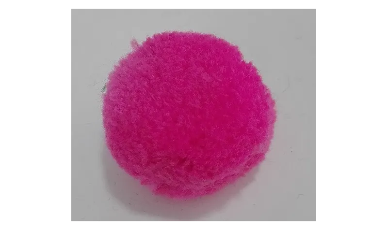 Borla 30mm Fuxia /Cuentas de  Tela 