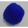 Borla 30mm Azul /Cuentas de  Tela 