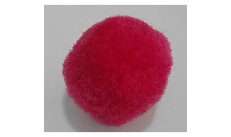 Borla 30mm Coral /Cuentas de  Tela 