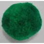 Borla 45mm Verde /Cuentas de  Tela 
