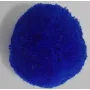 Borla 45mm Azul /Cuentas de  Tela 
