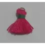 Pompon bicolor 16mm Fuxia-verde /Cuentas de  Tela 