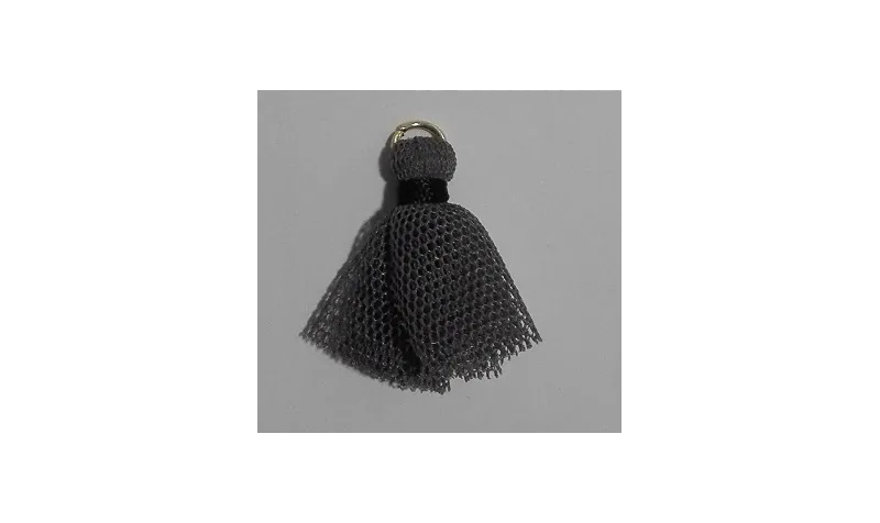 Pompon tul 25mm Gris /Cuentas de  Tela 