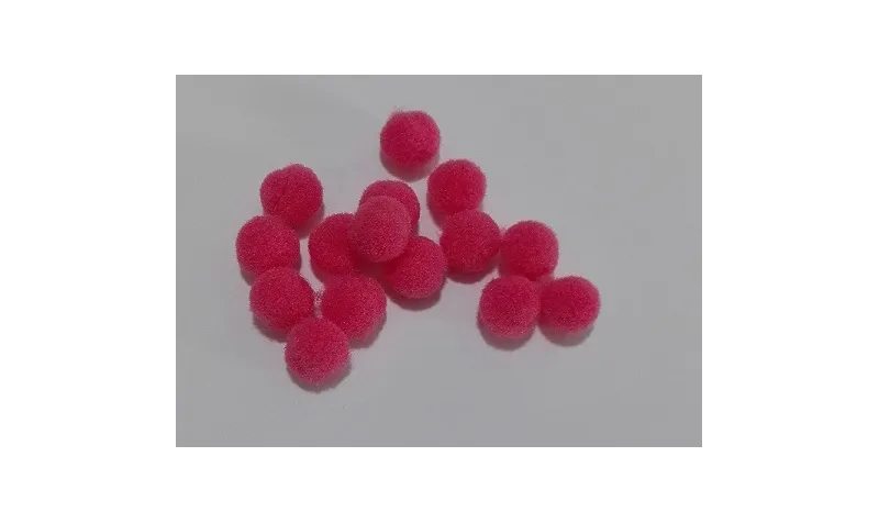 Bolita fiertro 8mm fuxia /Cuentas de  Tela 