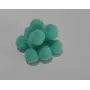 Bolita fiertro 8mm verde /Cuentas de  Tela 