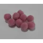 Bolita fiertro 8mm Morado /Cuentas de  Tela 