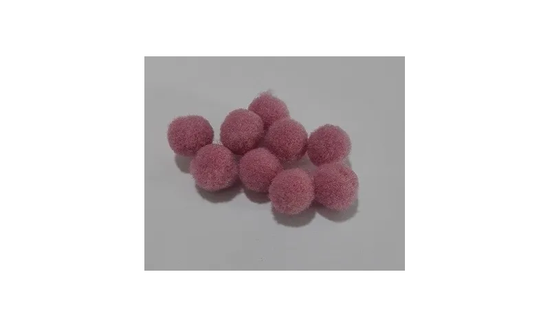 Bolita fiertro 8mm Morado /Cuentas de  Tela 