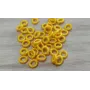 Aro Elástico 5mm. Agujero de 3mm. Amarillo Huevo /Cuentas de  Tela 