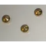 Tachuela circulo piram 10mm Oro / Cuentas Metálicas de Latón / Zamak