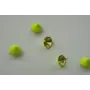 Tachuela cónica 10mm amarillo fluor / Cuentas Metálicas de Latón / Zamak