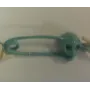 Imperdible calavera 18*5mm Color 2 / Cuentas Metálicas de Latón / Zamak