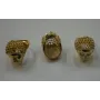 Anillo para Regaliz Chica ORO / Cuentas Metálicas de Latón / Zamak