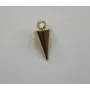 Péndulo en punta 10mm*5mm  Oro / Cuentas Metálicas de Latón / Zamak