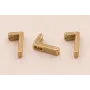 Pieza Número 7 7*6*2 Oro / Cuentas Metálicas de Latón / Zamak
