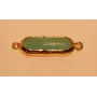 Cristal 16*5mm doble Aro Opal Agua / Cuentas Metálicas de Latón / Zamak