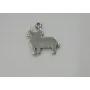 Torito plano 11*10mm Plata Vieja / Cuentas Metálicas de Latón / Zamak